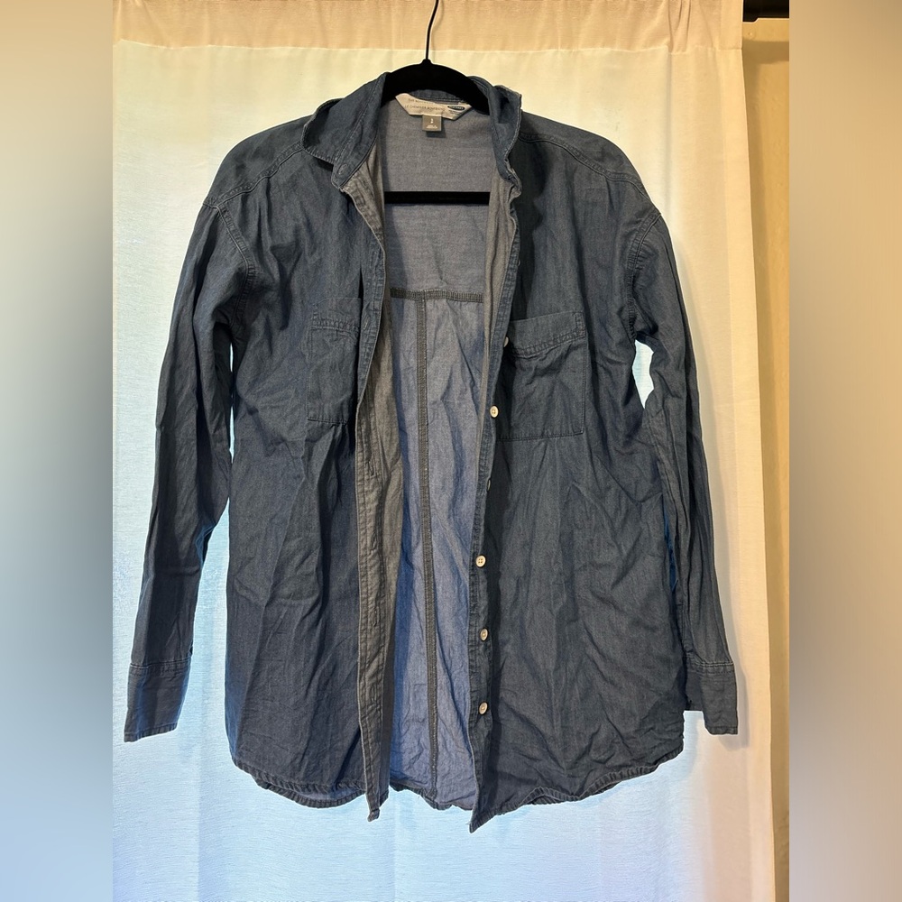 Old navy denim long sleeve top